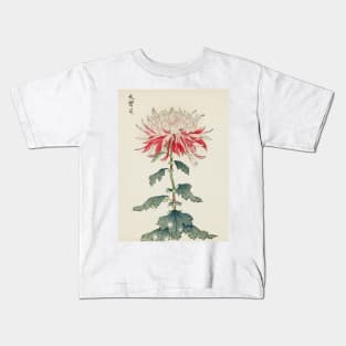 Vintage Japanese Kiku, Red and White by Kasegawa Kids T-Shirt